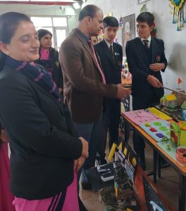 शिमला में आयोजित जेसीबी स्कूल की आर्ट एंड क्राफ्ट प्रदर्शनी में प्रदर्शित चंद्रोदय मंदिर।