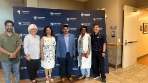 उप-मुख्य सचेतक केवल सिंह पठानिया अमेरिकी शैक्षणिक प्रतिनिधियों से मुलाकात करते हुए।